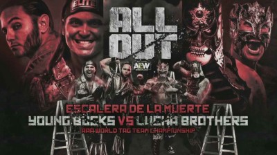 Lucha Brothers Vs The Young Bucks - Escalera de la Muerte - Campeonatos Mundiales en Parejas de AAA - All Out 2019