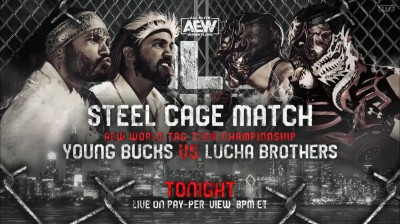 The Young Bucks Vs Lucha Brothers - Steel Cage Match - Campeonatos Mundiales en Parejas de AEW - All Out 2021