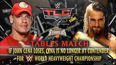 John Cena Vs Seth Rollins - Tables Match - TLC 2014