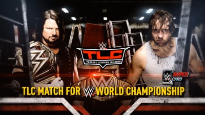 AJ Styles Vs Dean Ambrose - Tables, Ladders & Chairs Match - Campeonato Mundial de la WWE - TLC 2016