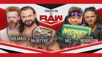 SHEAMUS & DREW MCINYTE VS THE MIZ & JOHN MORRISON - RAW 30 DE NOVIEMBRE DE 2020