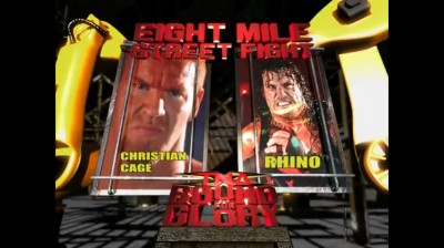 Rhino Vs Christian Cage - Street Fight - Bound for Glory 2006