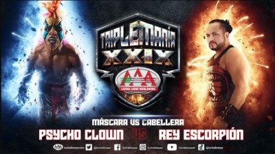 Psycho Clown Vs Rey Escorpión - Máscara Vs Cabellera - Triplemanía 29