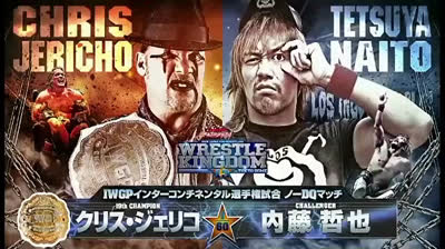 Chris Jericho Vs Tetsuya Naito - No Disqualification Match - Campeonato Intercontinental de la IWGP - Wrestle Kingdom 13