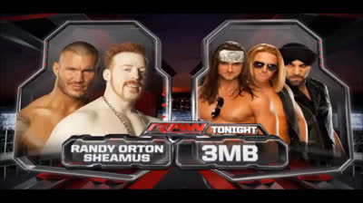 RANDY ORTON & SHEAMUS VS 3MB - RAW 18 DE MARZO DE 2013