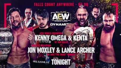 Jon Moxley y Lance Archer Vs Kenny Omega y KENTA - Falls Count Anywhere - Dynamite 10/02/2021