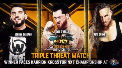 Kyle O'Reilly Vs Pete Dunne Vs Johnny Gargano - NXT 01/06/2021
