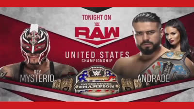 REY MYSTERIO VS ANDRADE - RAW 6 DE ENERO DE 2020