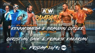 Christian Cage y Frankie Kazarian Vs Kenny Omega y Brandon Cutler - Rampage 27/08/2021