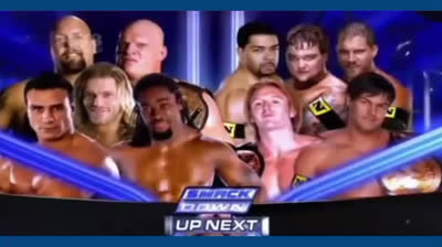 TEAM EDGE , BIG SHOW . KANE , ALBERTO DEL RIO , KOFI KINGSTON VS TEAM NEXUS - SMACK DOWN 5 DE NOVIEMBRE DE 2010