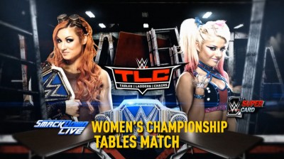 Becky Lynch Vs Alexa Bliss - Tables Match - Campeonato Femenino de SmackDown - TLC 2016