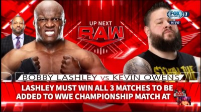 Kevin Owens Vs Bobby Lashley - RAW 13/12/2021
