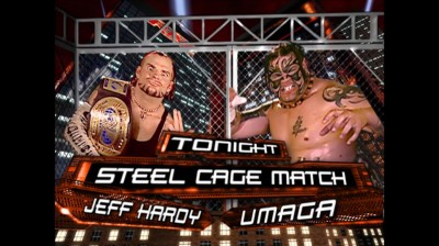 Jeff Hardy Vs Umaga - Steel Cage Match - RAW 07/01/2008