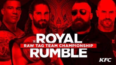 Seth Rollins y Jason Jordan Vs The Bar - Campeonatos en Parejas de RAW - Royal Rumble 2018