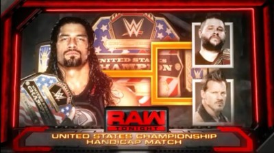 Roman Reigns Vs Kevin Owens y Chris Jericho - Campeonato de los Estados Unidos - RAW 09/01/2017