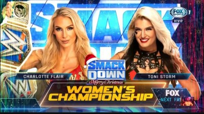 Charlotte Flair Vs Toni Storm - Campeonato Femenino de SmackDown - SmackDown 24/12/2021