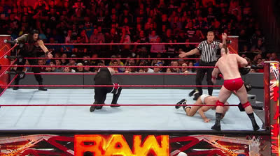 Kevin Owens y Roman Reigns Vs Cesaro y Sheamus - RAW 14/11/2016