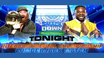 SAMI ZAYN VS BIG E - SMACK DOWN 25 DE DICIEMBRE DE 2020