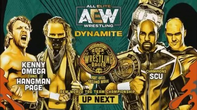 SCU Vs Kenny Omega y "Hangman" Adam Page - Campeonatos Mundiales en Parejas de AEW - Dynamite 21/01/2020