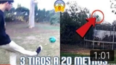 Encesto 3 balones a 20 metros