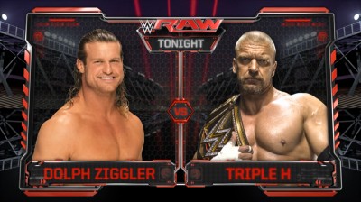 Dolph Ziggler Vs Triple H - RAW 14/03/2016