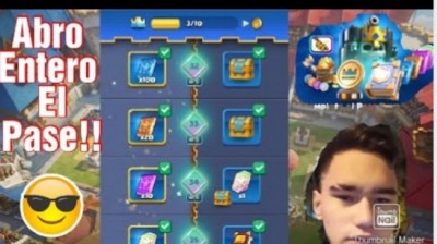 Abro el pass royale entero y me toca todo esto!!