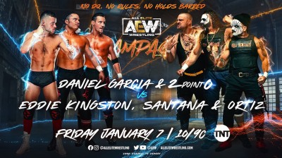 Eddie Kingston, Santana y Ortiz Vs 2point0 y Daniel Garcia - No Holds Barred Match - Rampage 07/01/2022