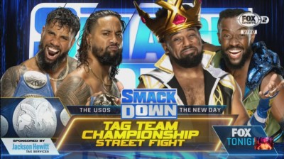 The Usos Vs The New Day - Street Fight - Campeonatos en Parejas de SmackDown - SmackDown 07/01/2022