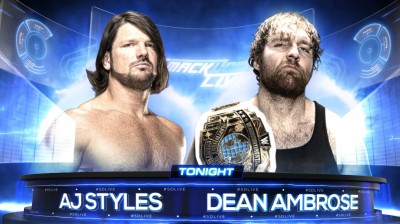 AJ Styles Vs Dean Ambrose - SmackDown 31/01/2017