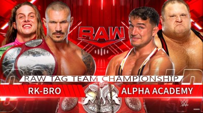 RK-Bro Vs Alpha Academy - Campeonatos en Parejas de RAW - RAW 10/01/2022