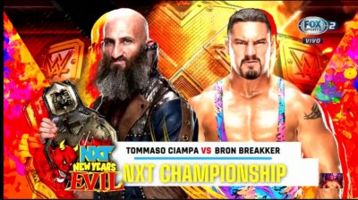 Tommaso Ciampa Vs Bron Breakker - Campeonato de NXT - NXT 2.0 New Year's Evil 06/01/2022