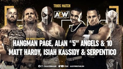 "Hangman" Adam Page y Dark Order Vs Matt Hardy, Isiah Kassidy y Serpentico - Dark 11/01/2022