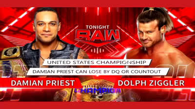 DAMIAN PRIEST VS DOLPH ZIGGLER - RAW 3 DE ENERO DE 2022