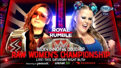 Becky Lynch Vs Doudrop - Campeonato Femenino de RAW - Royal Rumble 2022