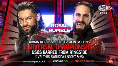 Roman Reigns Vs Seth "Freakin" Rollins - Campeonato Universal - Royal Rumble 2022
