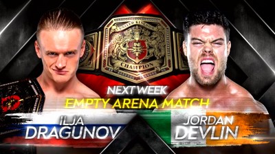 Ilja Dragunov Vs Jordan Devlin - Empty Arena Match - Campeonato del Reino Unido de NXT - NXT UK 27/01/2022