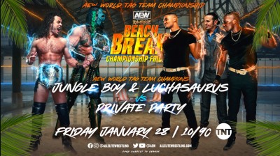 Jurassic Express Vs Private Party - Campeonatos Mundiales en Parejas de AEW - Rampage Beach Break Championship Friday 28/01/2022