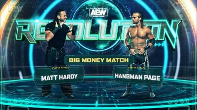 "Hangman" Adam Page Vs Matt Hardy - Big Money Match - Revolution 2021