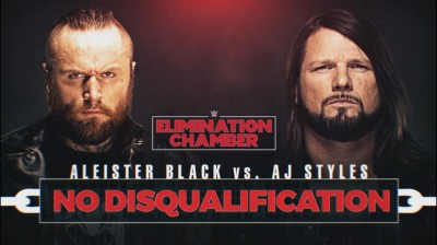 Aleister Black Vs AJ Styles - No Disqualification Match - Elimination Chamber 2020