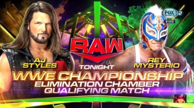 AJ Styles Vs Rey Mysterio - RAW 31/01/2022