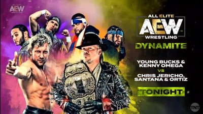 Kenny Omega y The Young Bucks Vs Chris Jericho, Santana y Ortiz - Dynamite 02/10/2019