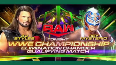 AJ STYLES VS REY MYSTERIO - RAW 31 DE ENERO DE 2022