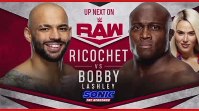 RICOCHET VS BOBBY LASHLEY - RAW 10 DE FEBRERO DE 2020