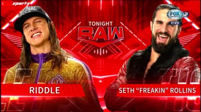 Riddle Vs Seth "Freakin" Rollins - RAW 07/02/2022
