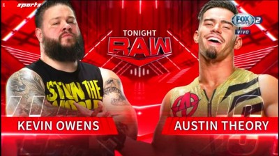 Kevin Owens Vs Austin Theory - RAW 07/02/2022