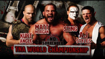 Kurt Angle Vs AJ Styles Vs Sting Vs Matt Morgan - Campeonato Mundial de Impact - No Surrender 2009