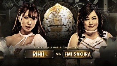 Riho Vs Emi Sakura - Campeonato Mundial Femenino de AEW - Full Gear 2019