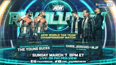 The Young Bucks Vs Chris Jericho y MJF - Campeonatos Mundiales en Parejas de AEW