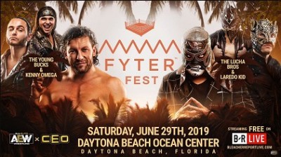 Kenny Omega y The Young Bucks Vs Lucha Brothers y Laredo Kid - Fyter Fest 2019