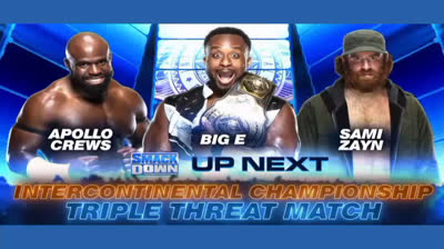 APOLLO CREWS VS BIG E VS SAMI ZAYN - SMACK DOWN 5 DE FEBRERO DE 2021
